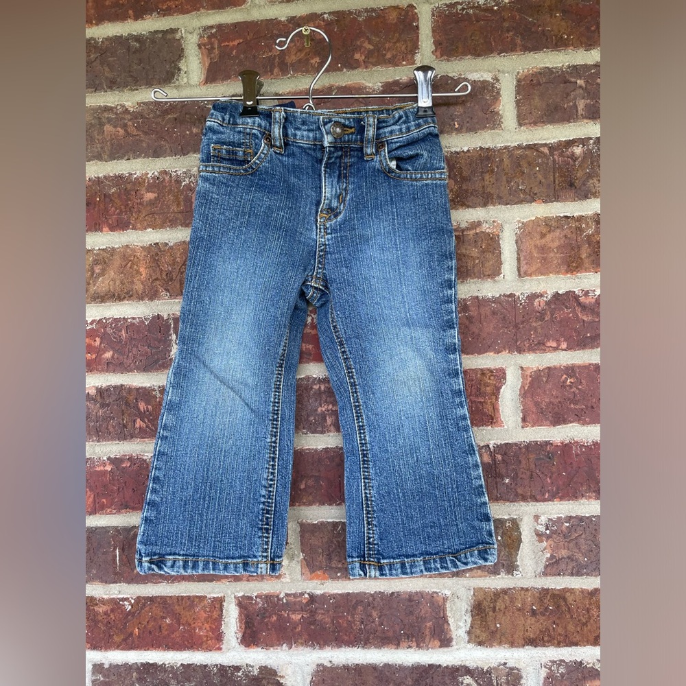 Baby Girl’s Children’s Place Flare Stretch Adjustable Waist Jeans Sz 24 Months